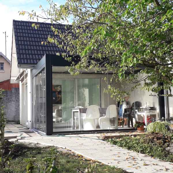 Prisme Véranda - Pergola bioclimatique sur mesure (toile / vitrée) Haut-Rhin (Mulhouse) et le Territoire de Belfort