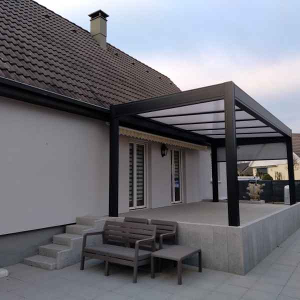 Prisme Véranda - Pergola bioclimatique sur mesure (toile / vitrée) Haut-Rhin (Mulhouse) et le Territoire de Belfort